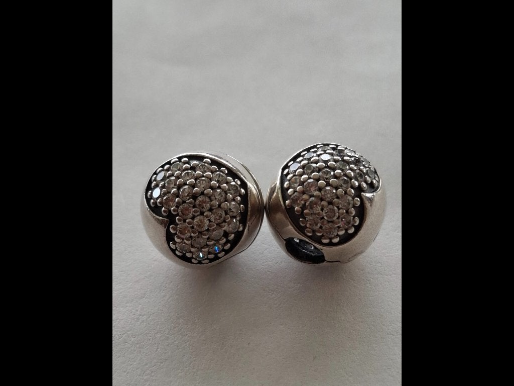 Nieuwe Pandora hart  clips, twee stuks, Verzenden, Pandora, Nieuw, 2 of 3 bedels