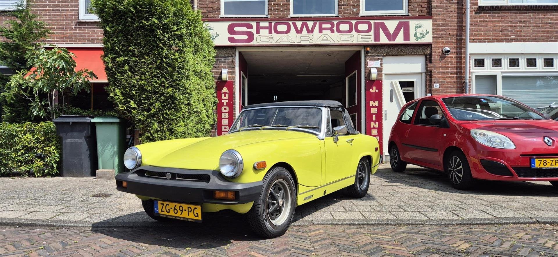 MG Midget 1.5, 65 pk, Cabriolet, Geel, Bedrijf