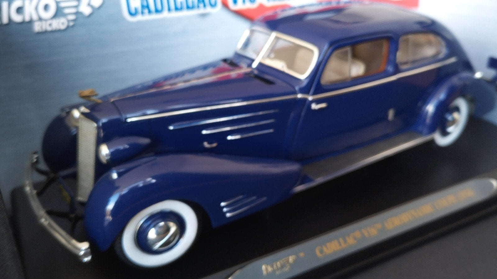 Cadillac v16 Aerodynamic coupe 1934 1:18 Ricko Pol, Overige merken, Auto, Verzenden, Ricko