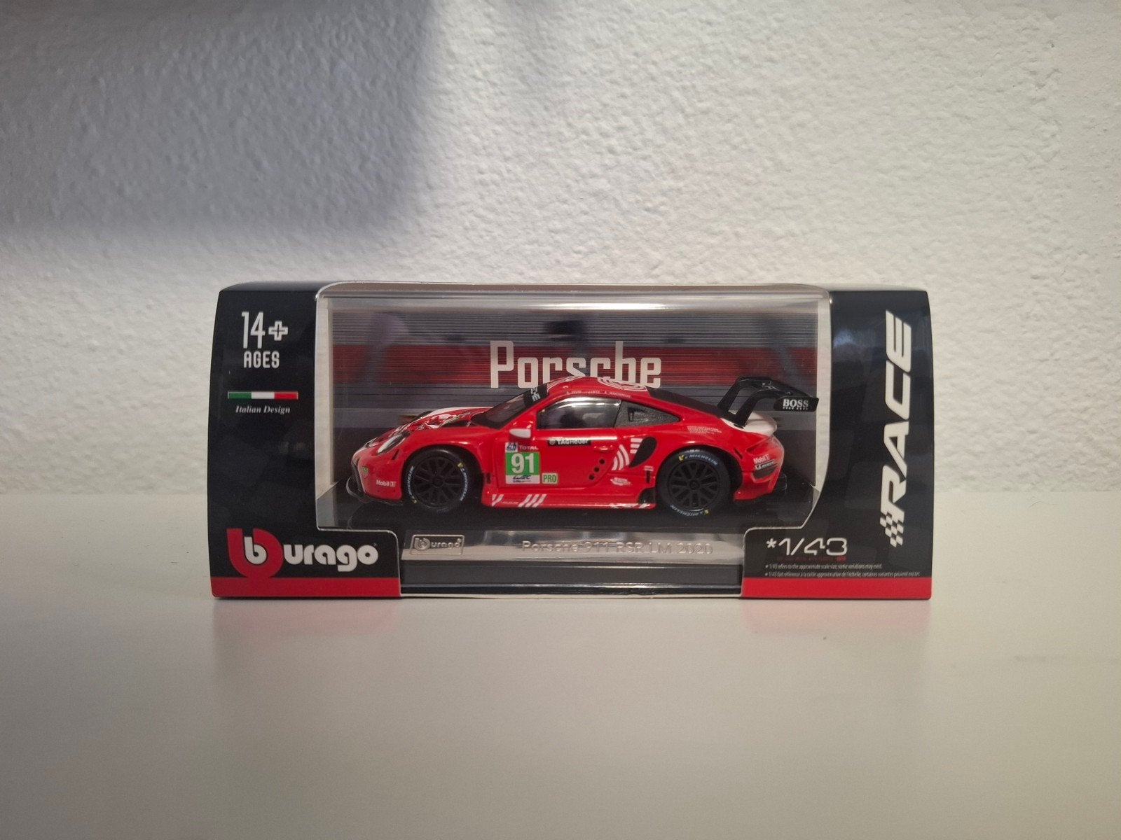 Bburago - Porsche 911 RSR LM 2020, Hobby en Vrije tijd, Modelauto's | 1:43, Ophalen of Verzenden, Nieuw, Auto, Overige merken