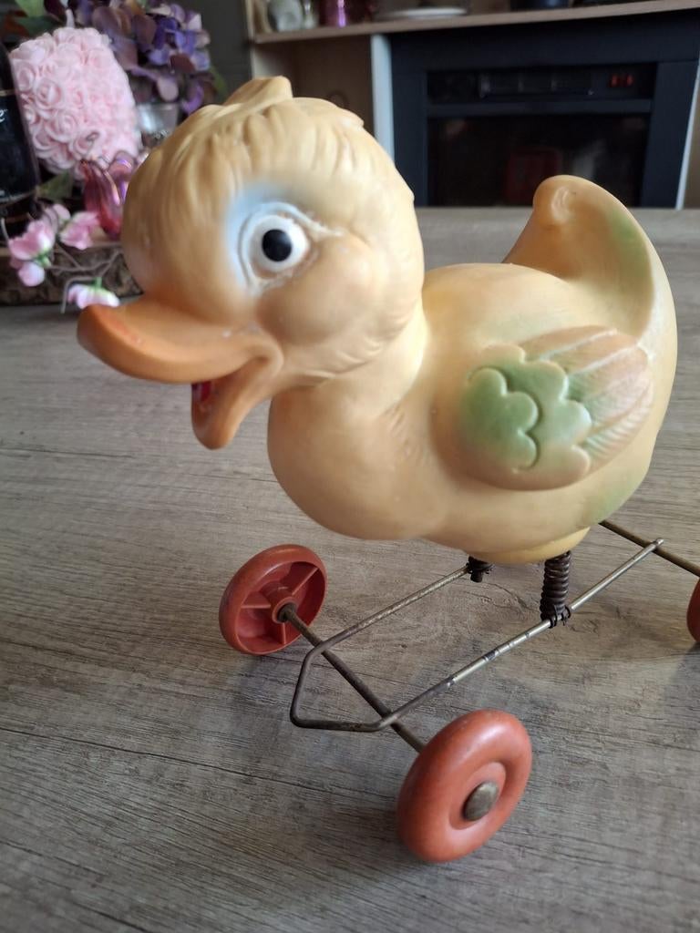Zeldzame Vintage Rempel Trekeend Vroeg Model, Ophalen of Verzenden