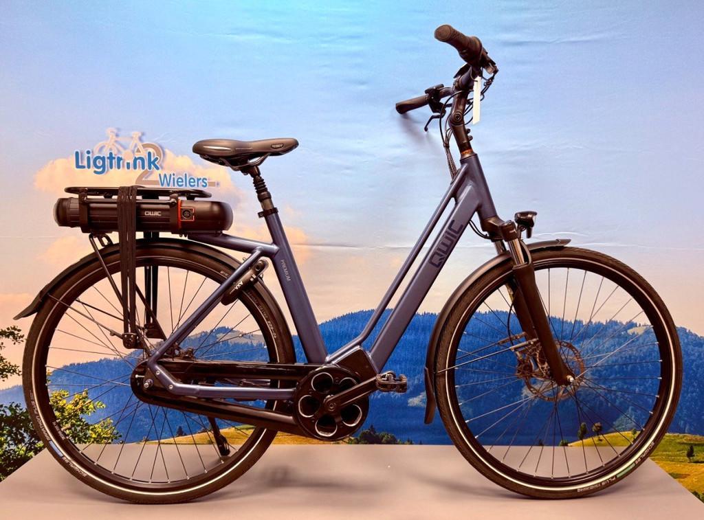 Qwic Mn8 Tour Dames Blauw 53cm 2020, Fietsen en Brommers, Elektrische fietsen, Gebruikt, Qwic, 51 tot 55 cm