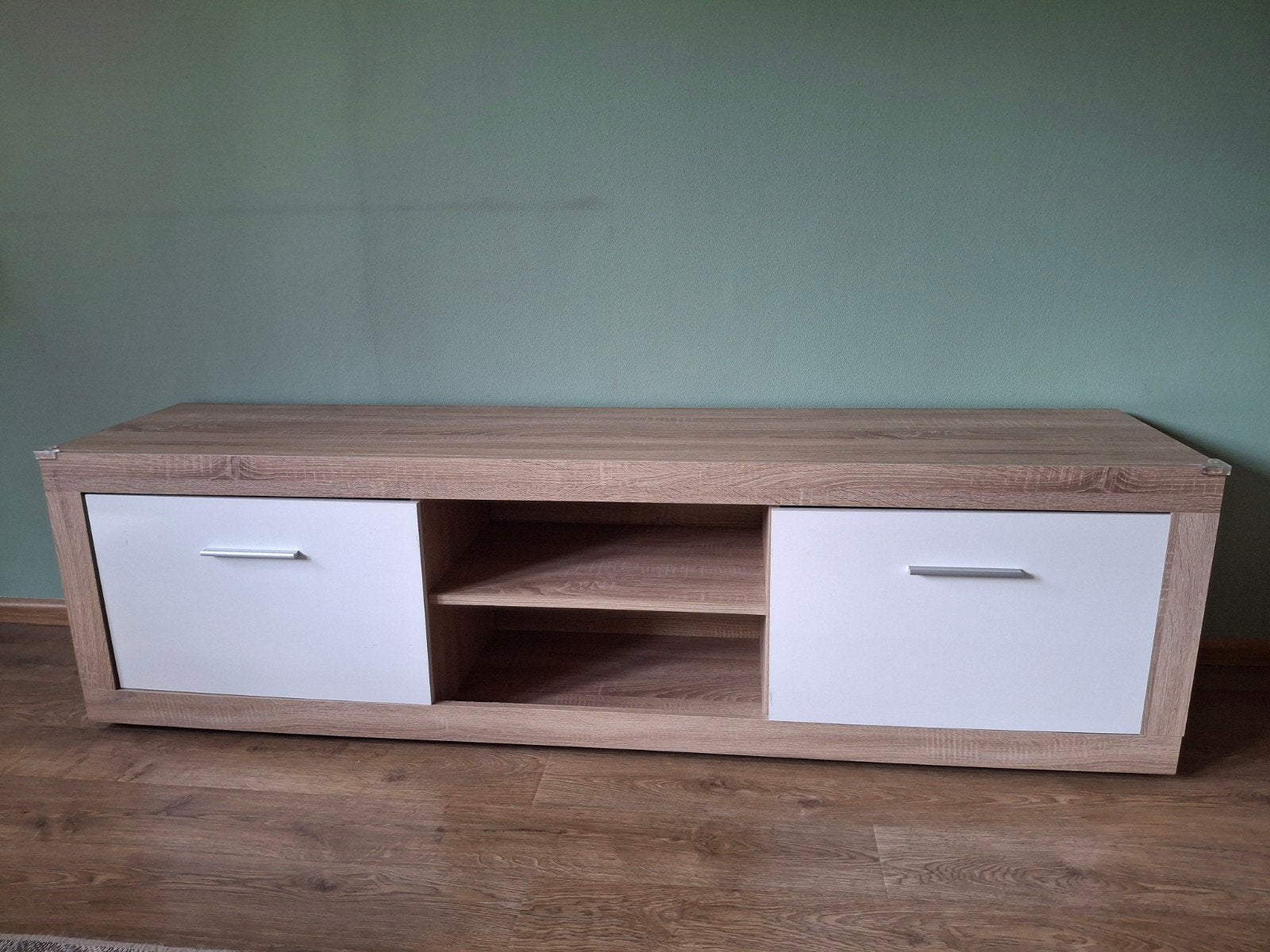 Gratis TV-meubel hout met wit, Ophalen, Gebruikt, 150 tot 200 cm, Minder dan 100 cm