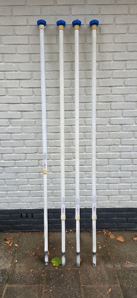 4 stuks gevel vlaggenstok Roll-Over, Ophalen, Gebruikt