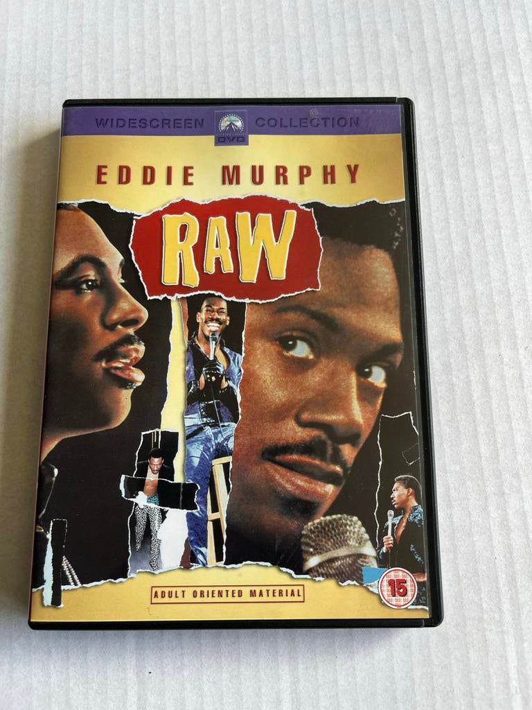 Eddie Murphy Raw DVD - Ongecensureerde Stand-up Comedy, Vanaf 16 jaar, Ophalen of Verzenden, Gebruikt, Stand-up of Theatershow