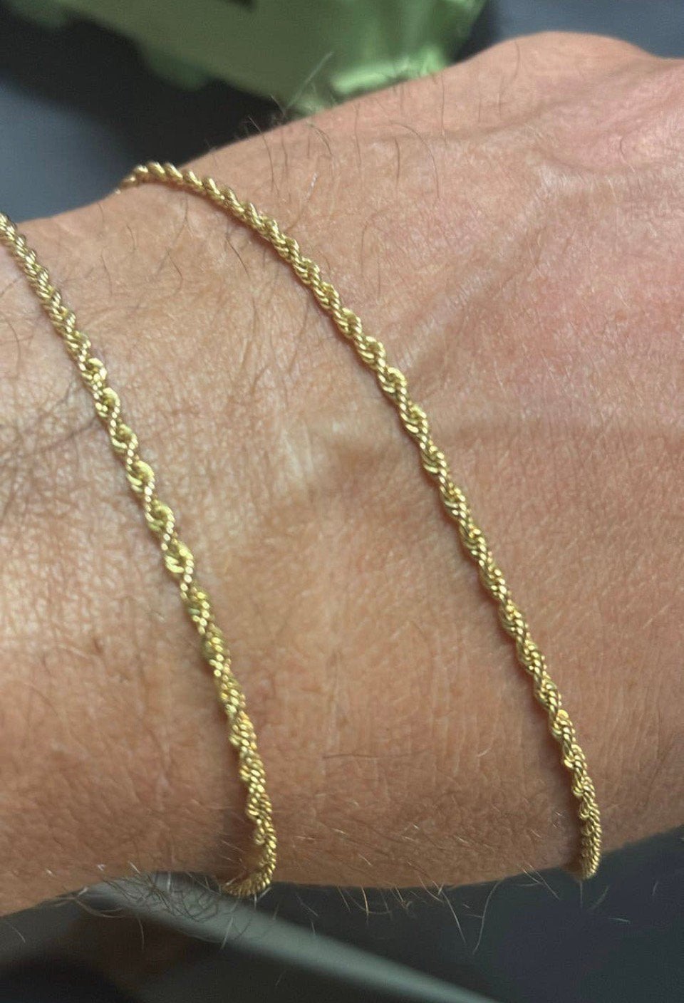 Gouden rope ketting, Ophalen of Verzenden, Gebruikt, Goud