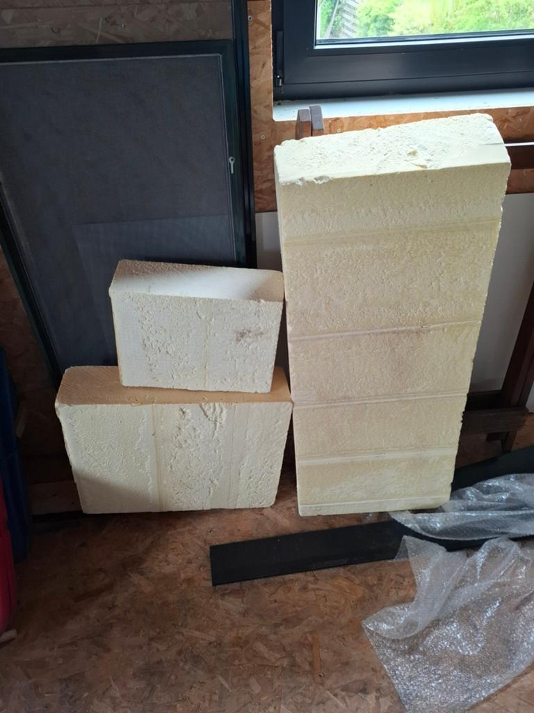 Drie reststukken PIR plaat 14cm, Ophalen