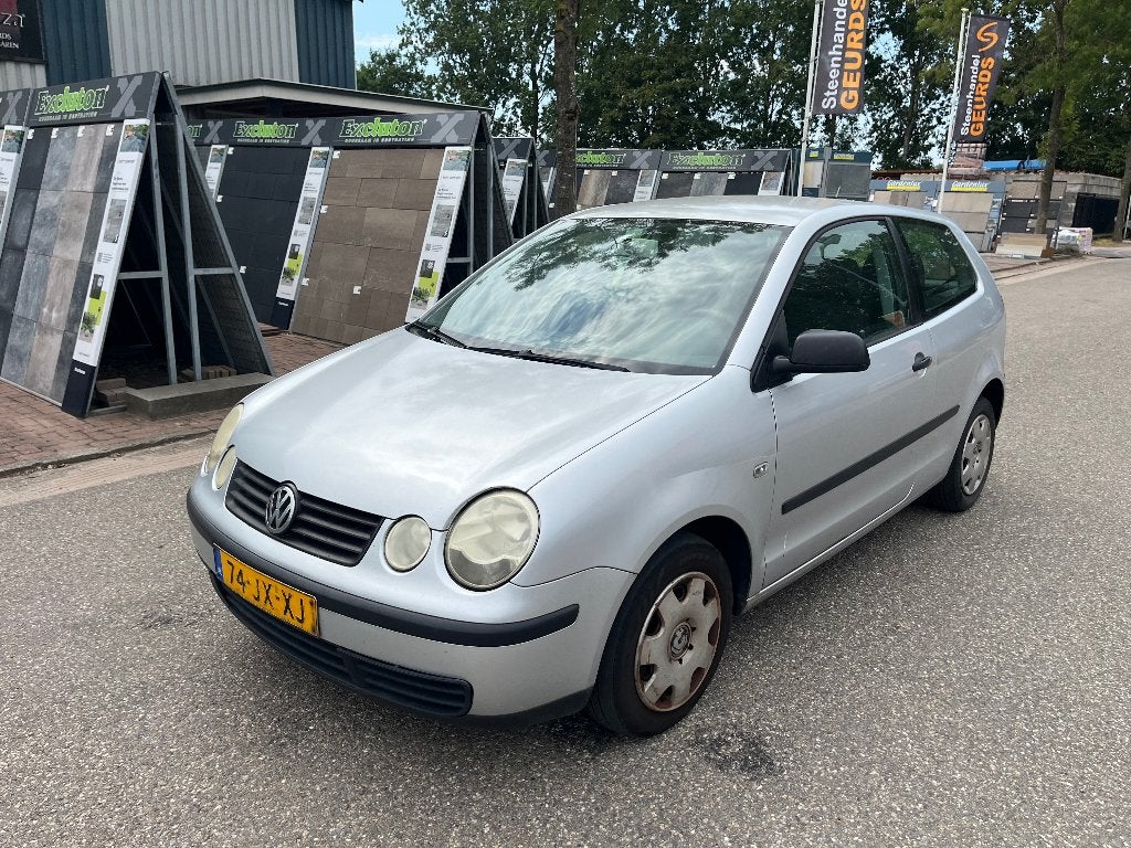 Volkswagen Polo 1.2-16V 2002 *APK 02-2027 *Koppeling kapot, Stof, Zwart, Origineel Nederlands, Bedrijf