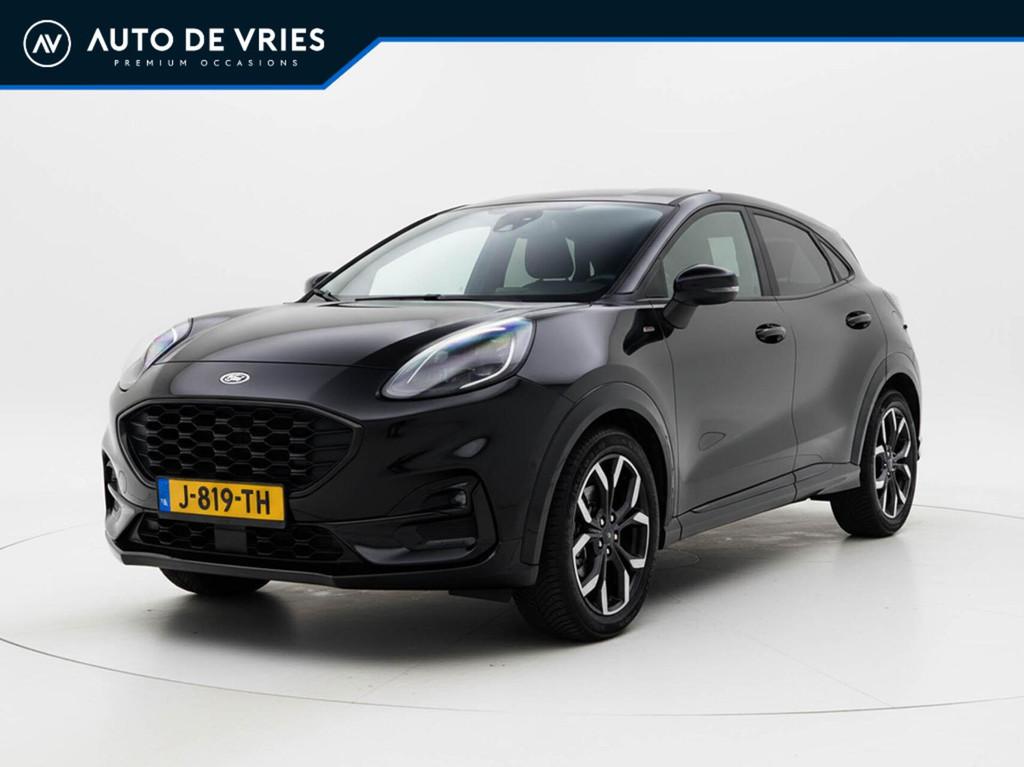 Ford Puma 1.0 EcoBoost 125pk Hybrid ST-Line X | Half leder |, Voorwielaandrijving, 125 pk, Leder en Stof, Zwart