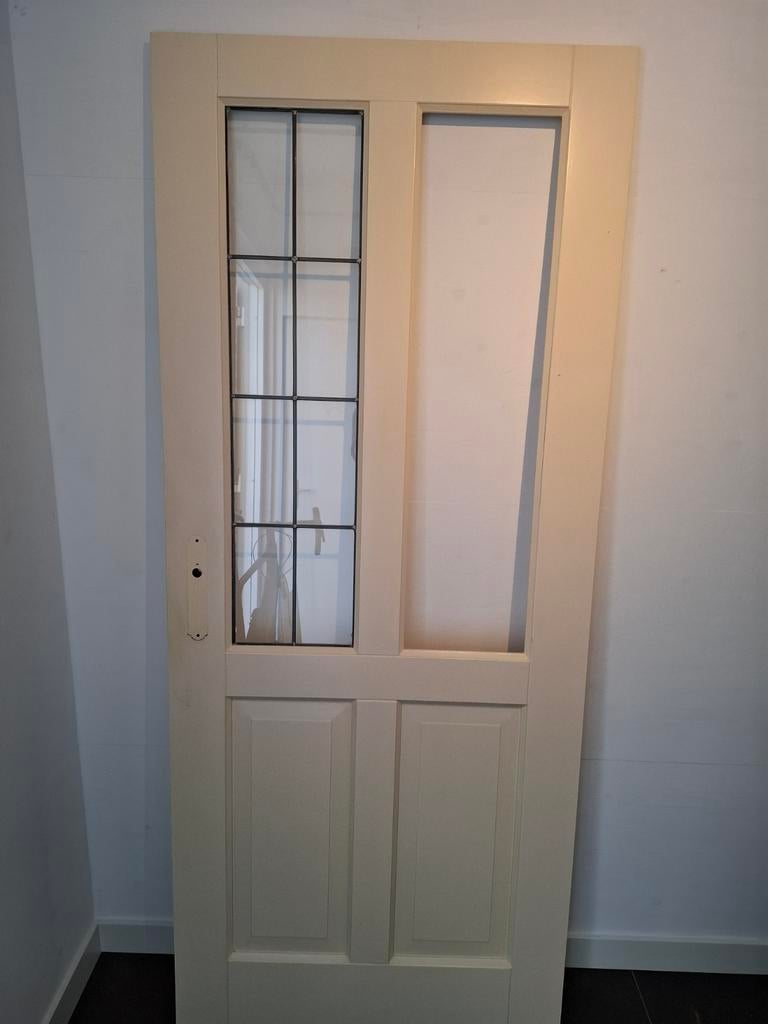 Cando Dublin deur met glas in lood, 201,5 x 83 cm, Ophalen