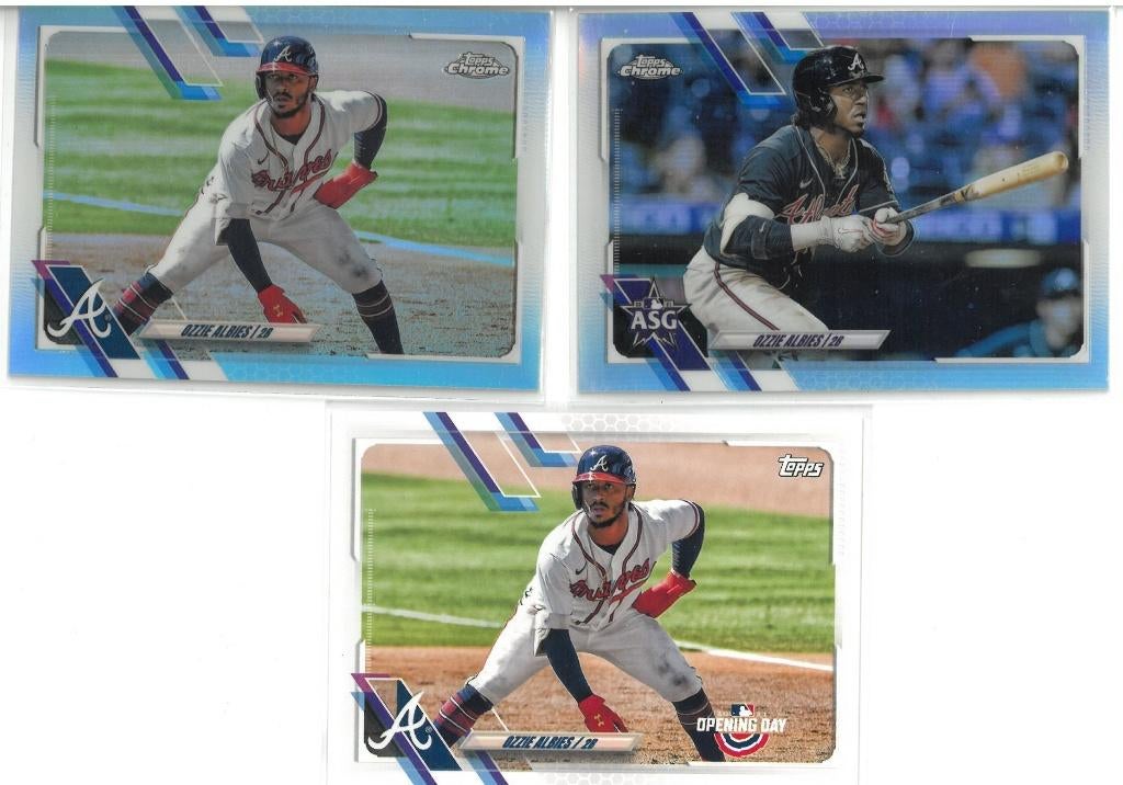 Ozzie Albies Team Kingdom WBC Atlanta Braves cards, Verzenden, Nieuw, Honkbal, Overige typen