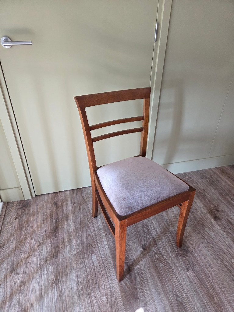 Vintage stoel, Ophalen, Gebruikt, Bruin, Stof