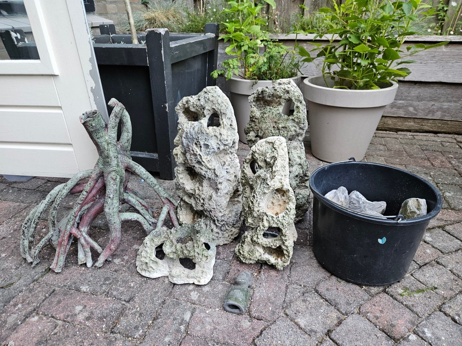 Aquarium decor en stenen, Ophalen, Zo goed als nieuw, Plant(en), Steen of Hout