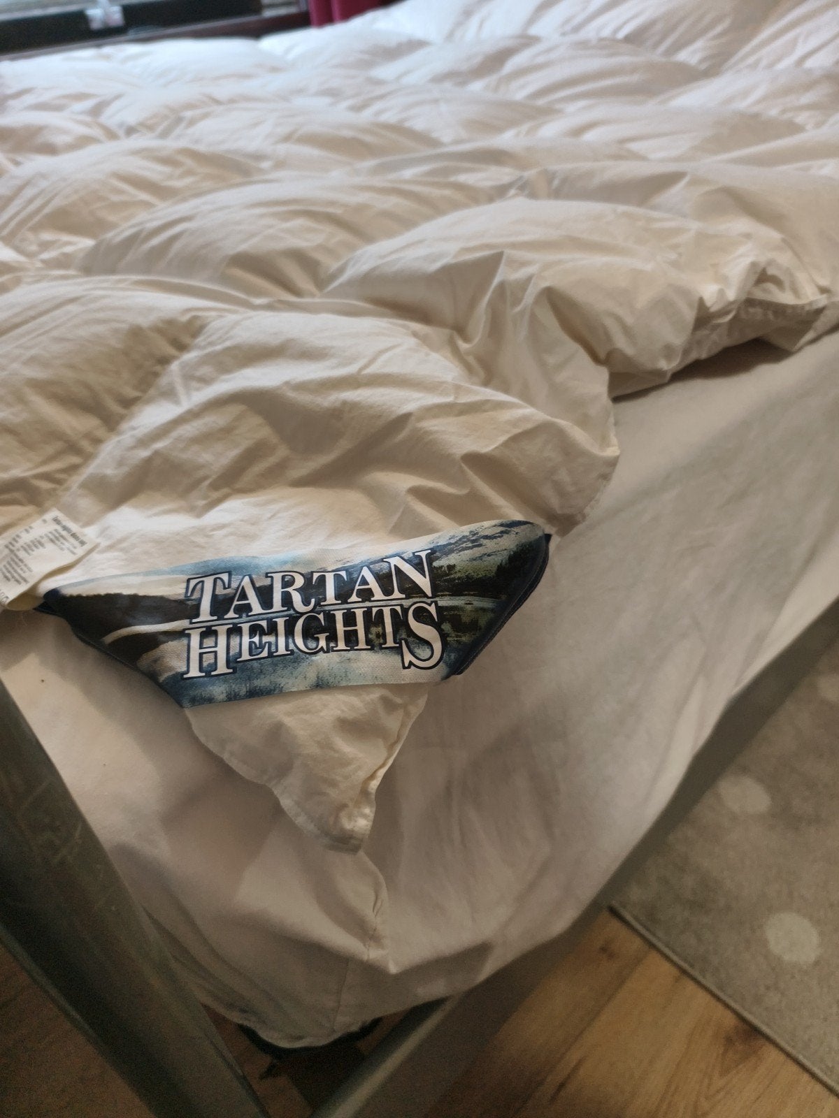NieuwTartan Heights90%dons dekbed 240x200 cm, warmteklasse 2, Wit, Onbekend, Dons en Veren, Ophalen of Verzenden