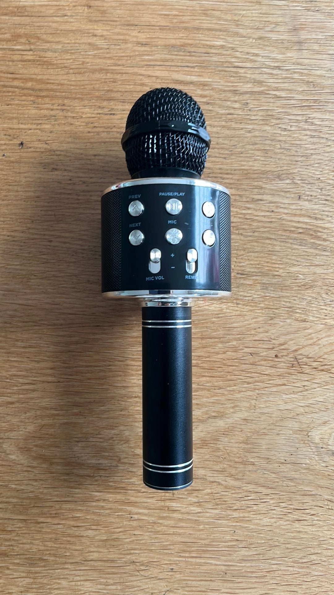 Zwarte Microfoon bol, Audio, Tv en Foto, Karaoke-apparatuur, Ophalen, Zo goed als nieuw