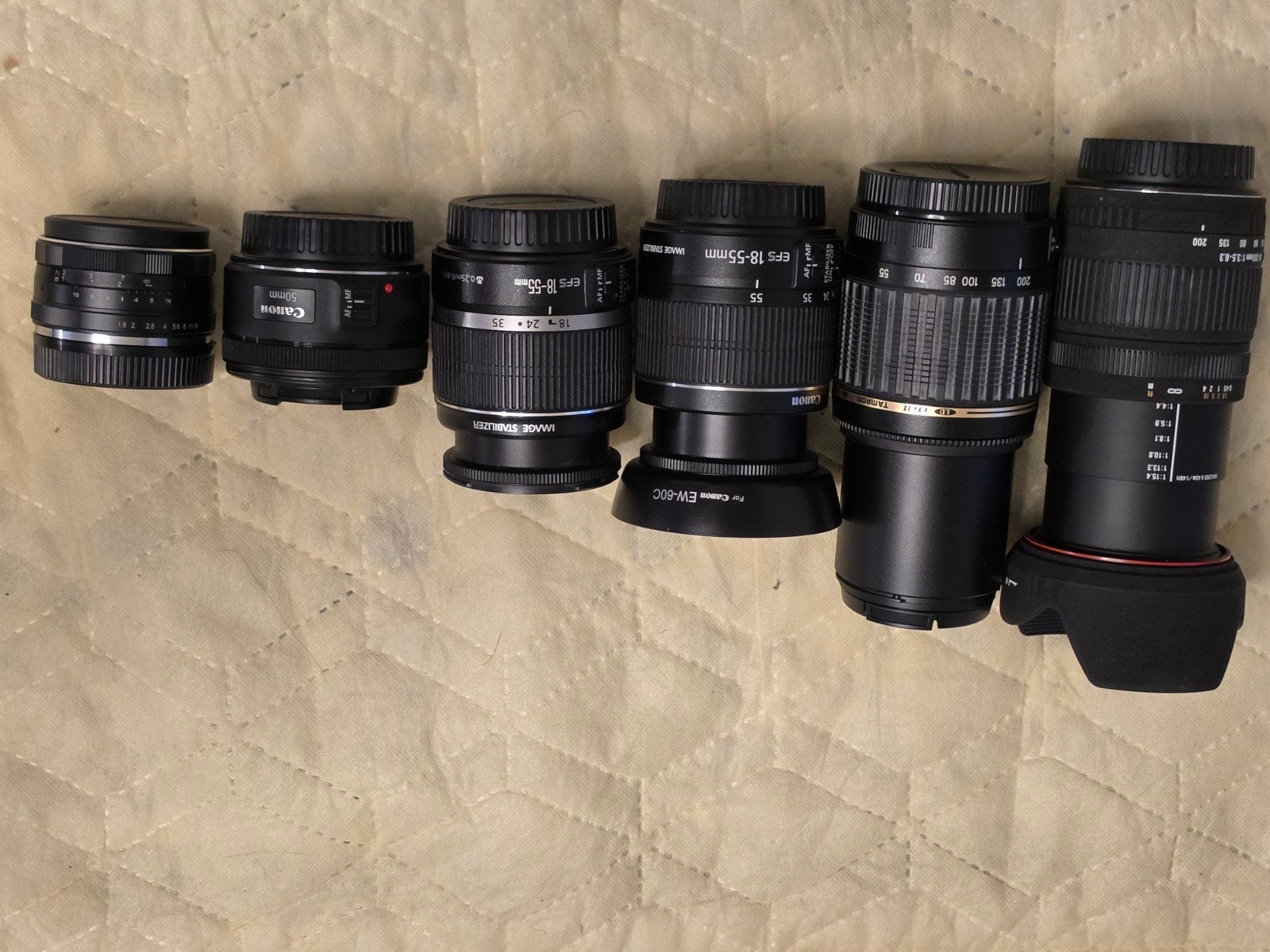 Diverse cameralenzen: Sigma, Tamron, Canon, Meike, Audio, Tv en Foto, Fotografie | Lenzen en Objectieven, Gebruikt, Sigma, Canon EF