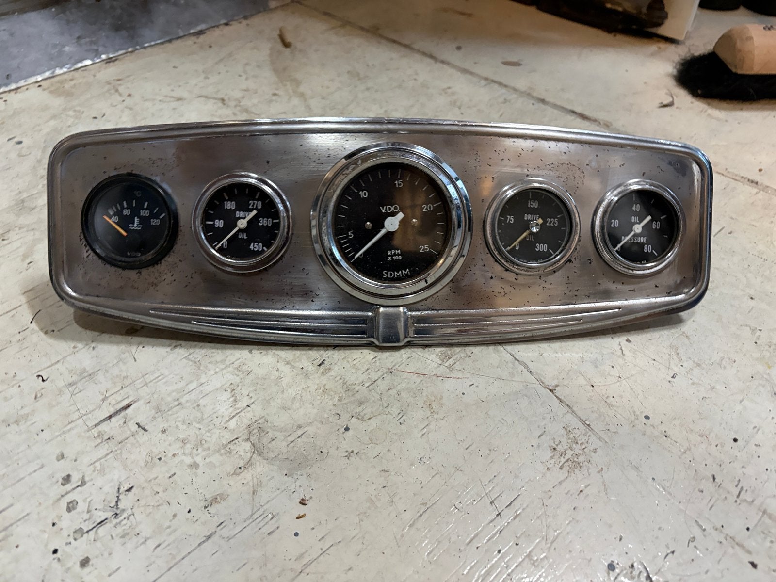 Instrumentenpaneel  dashboard voor oldtimer auto of boot, Watersport en Boten, Ophalen, Motor en Techniek