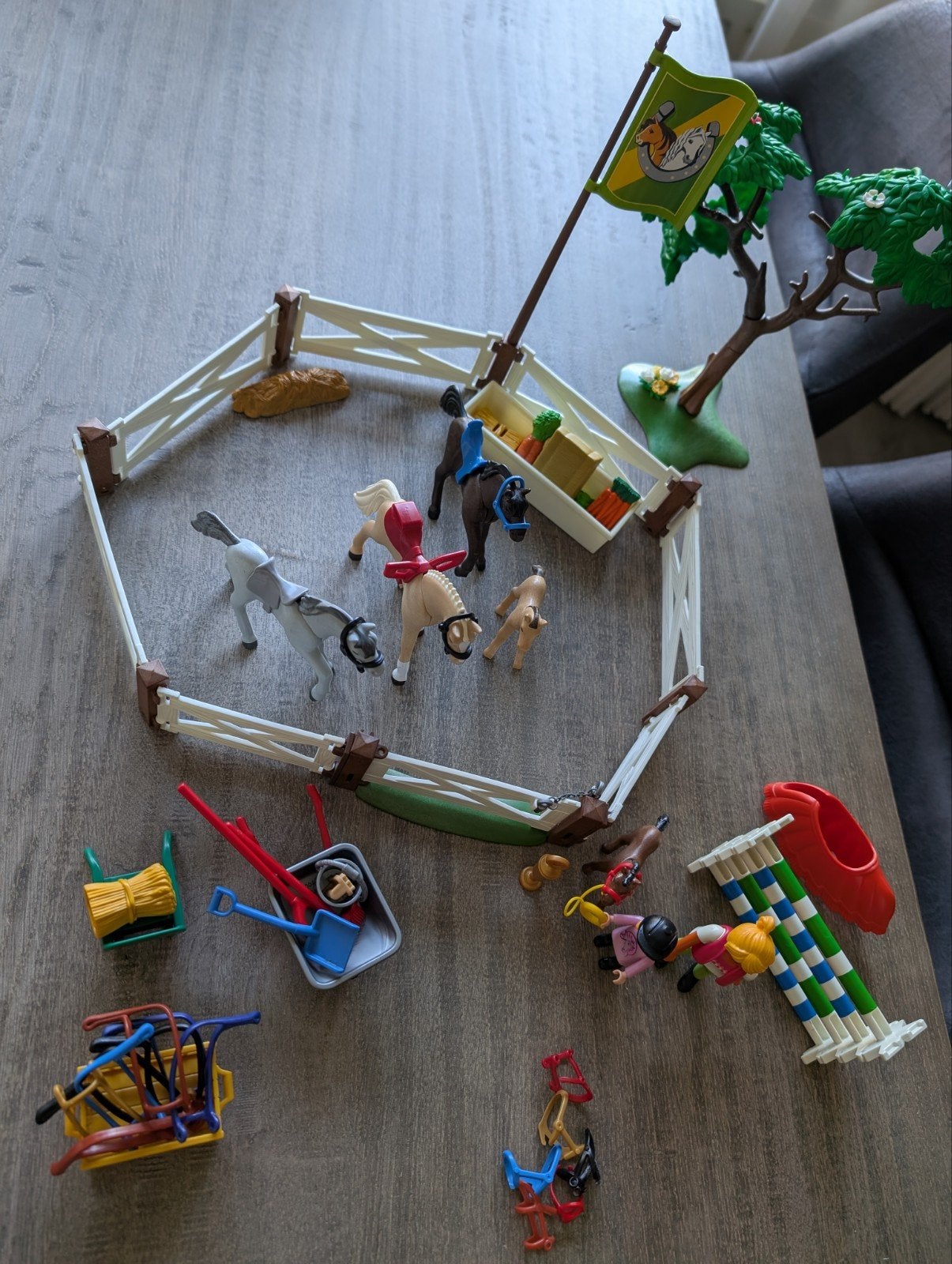 Playmobil Paardenwei met veel extra's en doos, Kinderen en Baby's, Ophalen, Gebruikt, Complete set, Overige typen