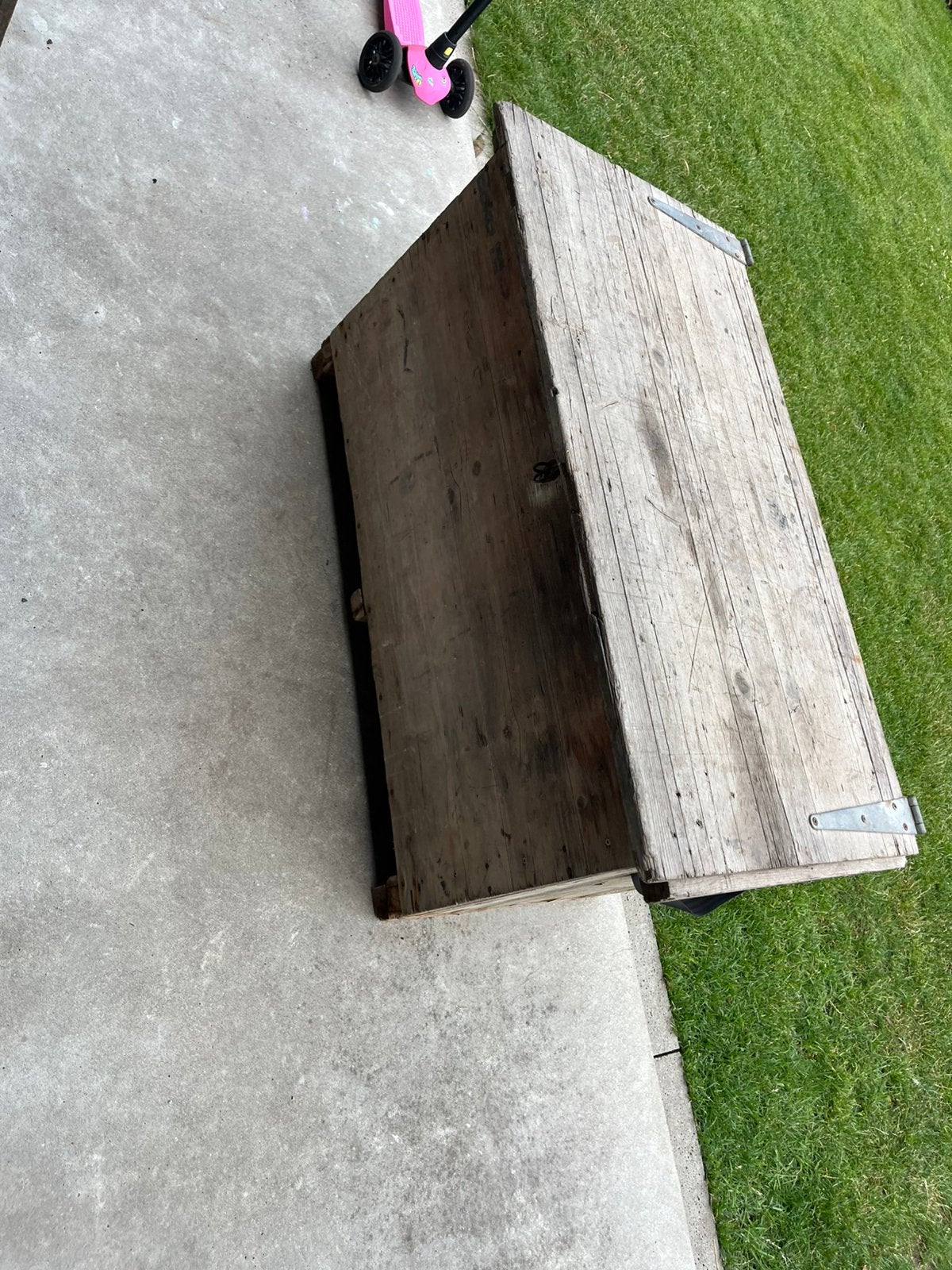 Houten kist industrieel, Ophalen, Minder dan 50 cm, 50 tot 100 cm, Zo goed als nieuw
