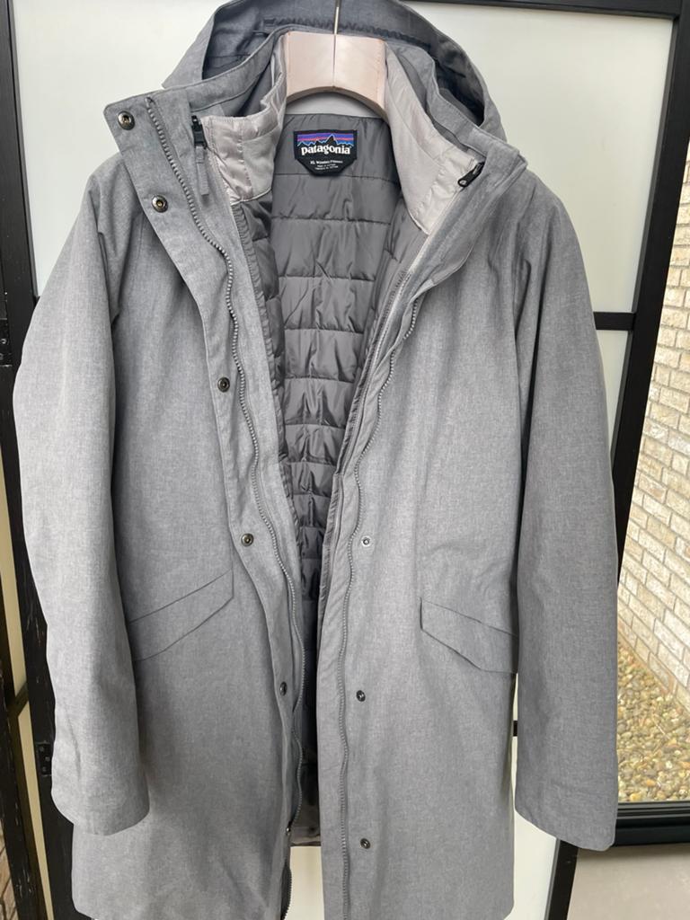 Patagonia 3-in-1 jas (4 seizoenen jas), maat XL, Ophalen of Verzenden, Zo goed als nieuw, Maat 46/48 (XL) of groter, Grijs