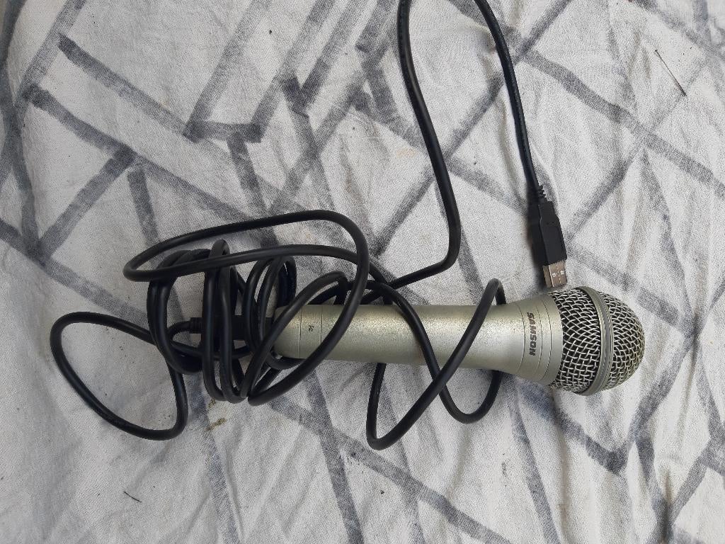 Microfoon Samson Q1U-USB, Ophalen, Gebruikt, Zangmicrofoon