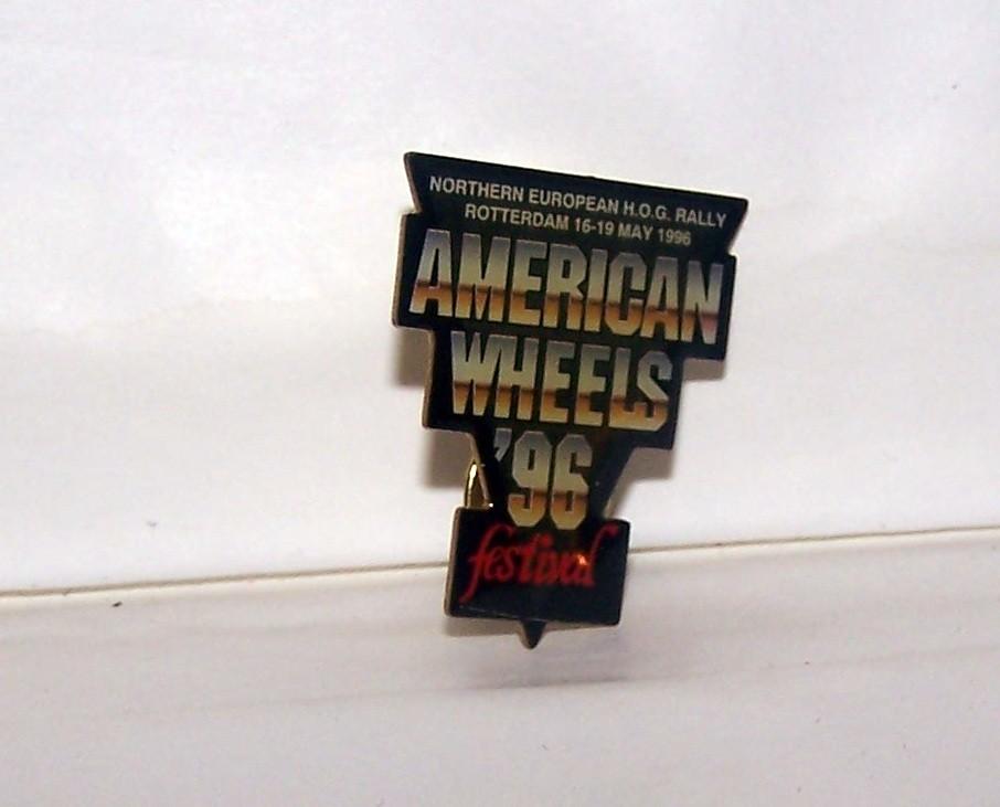 Pin American Wheels '96. Nieuwstaat., Ophalen of Verzenden, Zo goed als nieuw, Motoren