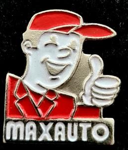 Max Auto pin rood-wit gelakt (2), Verzenden, Nieuw, Transport, Speldje of Pin