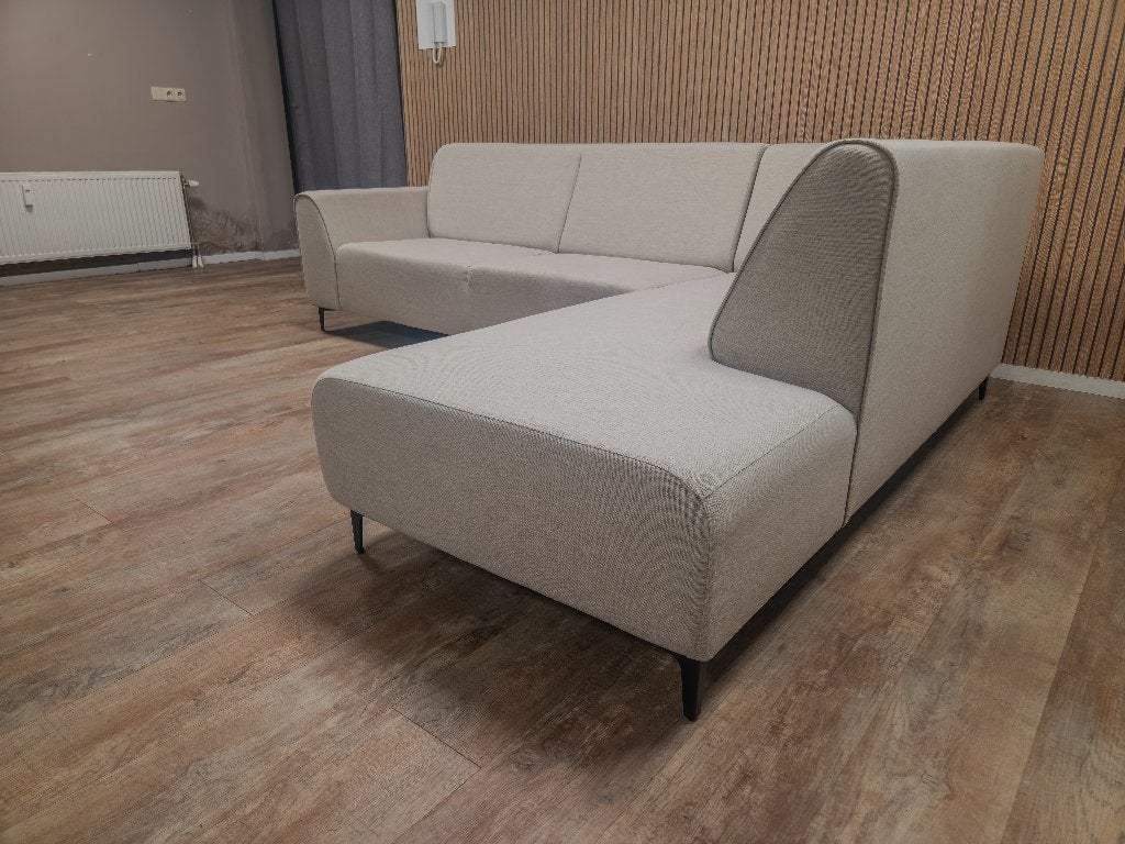 ZGAN Licht Beige Hoekbank - Nieuwestaat !!!!, Huis en Inrichting, Banken | Bankstellen, Info@banxtel.nl, Hoekbank, Hoekbank, Ophalen of Verzenden