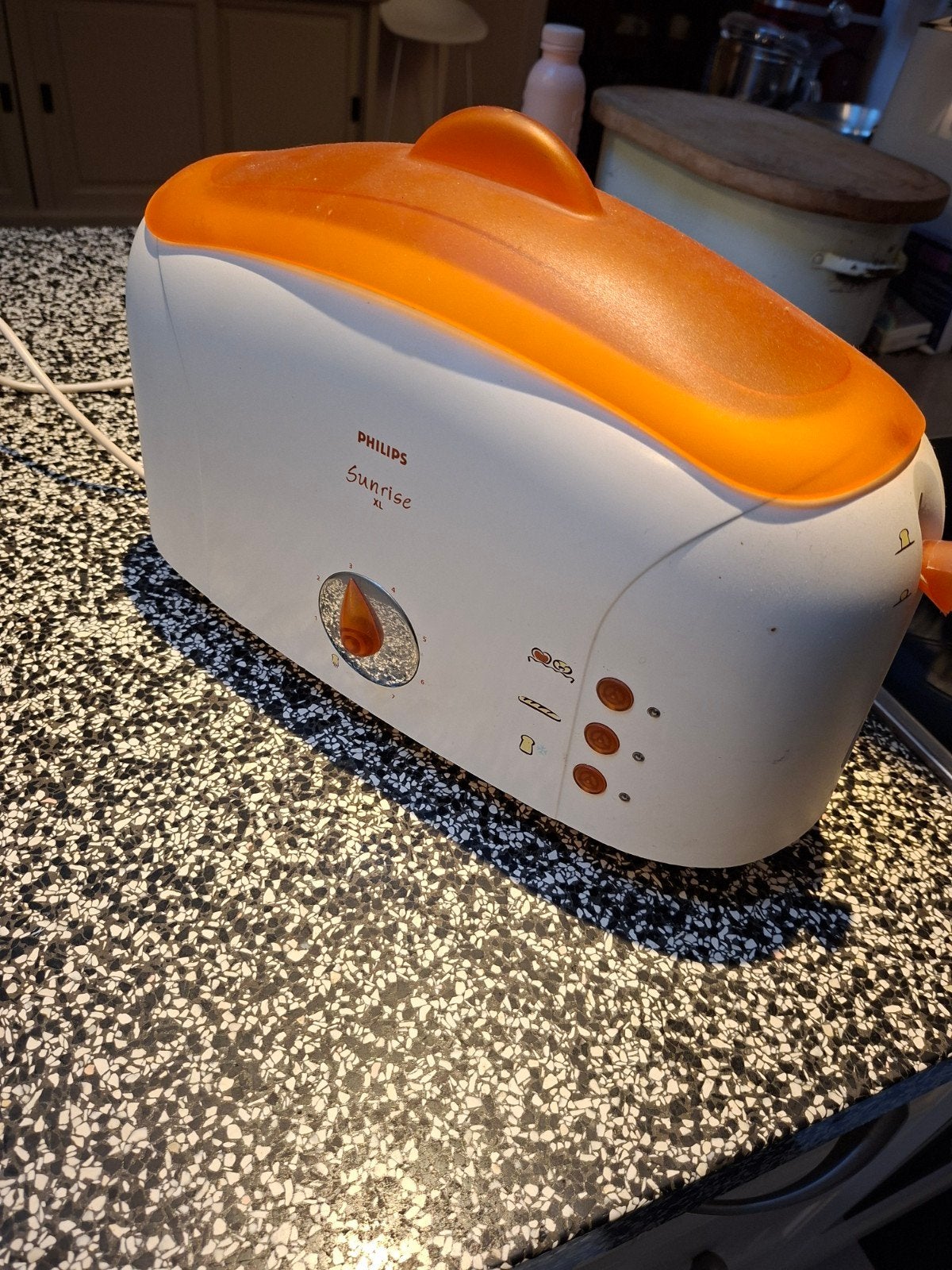 Philips Sunrise XL broodrooster - Wit/Oranje, Witgoed en Apparatuur, Ophalen of Verzenden, Gebruikt