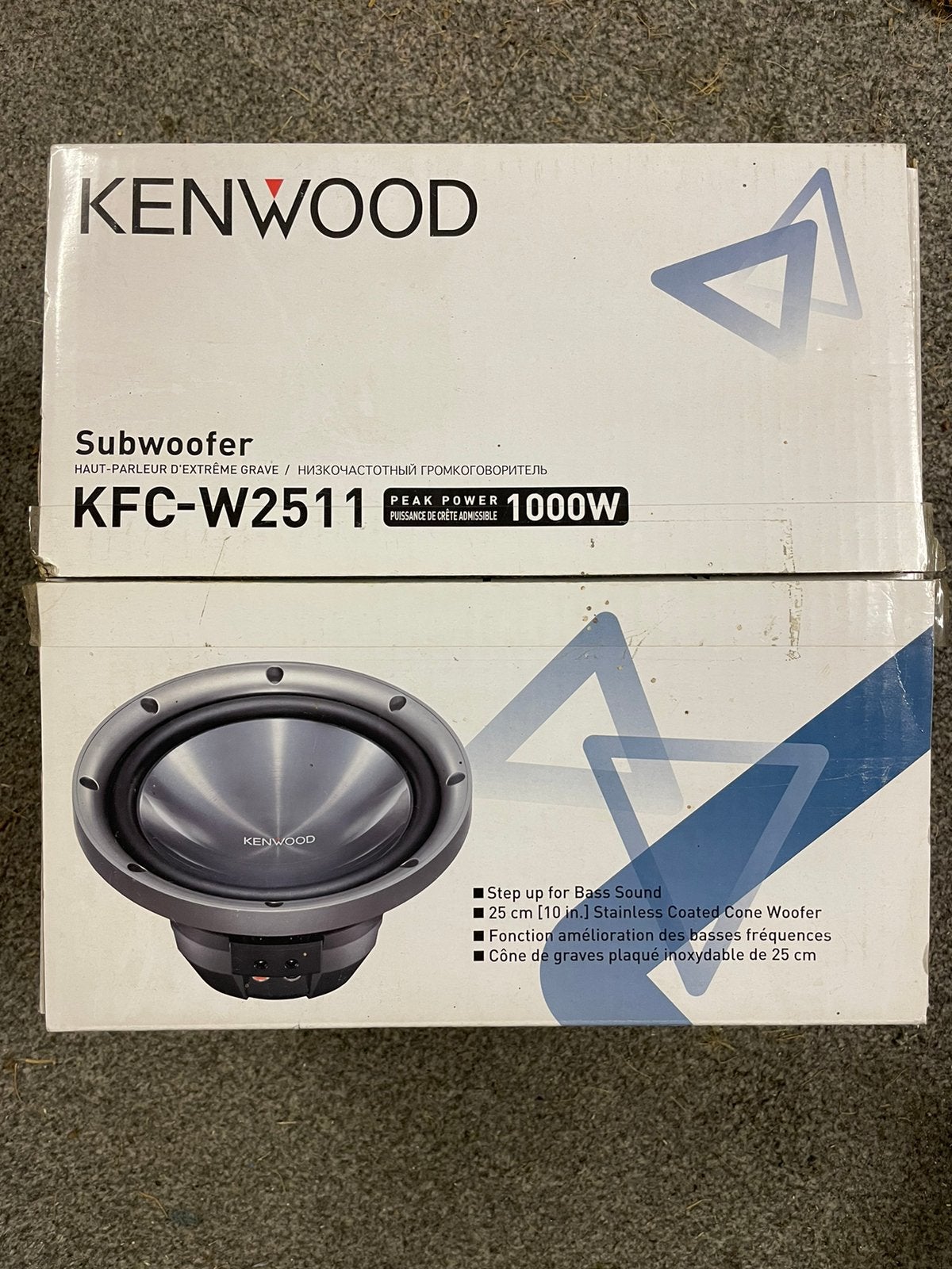Kenwood KFC-W2511 Subwoofer 1000watt, Ophalen, Zo goed als nieuw