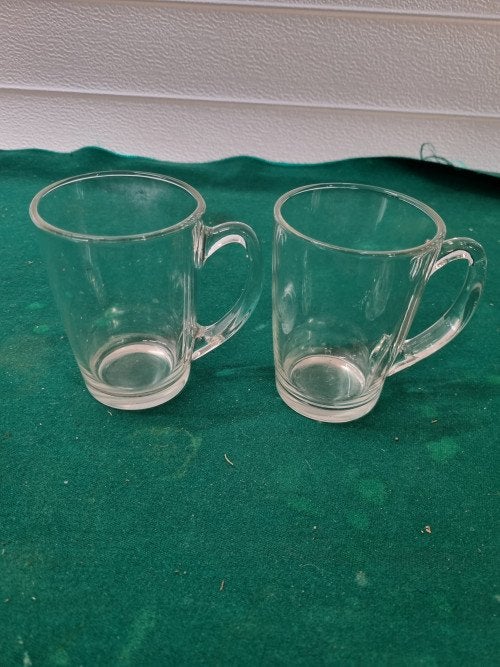 theeglazen van glas twee stuks, Ophalen of Verzenden