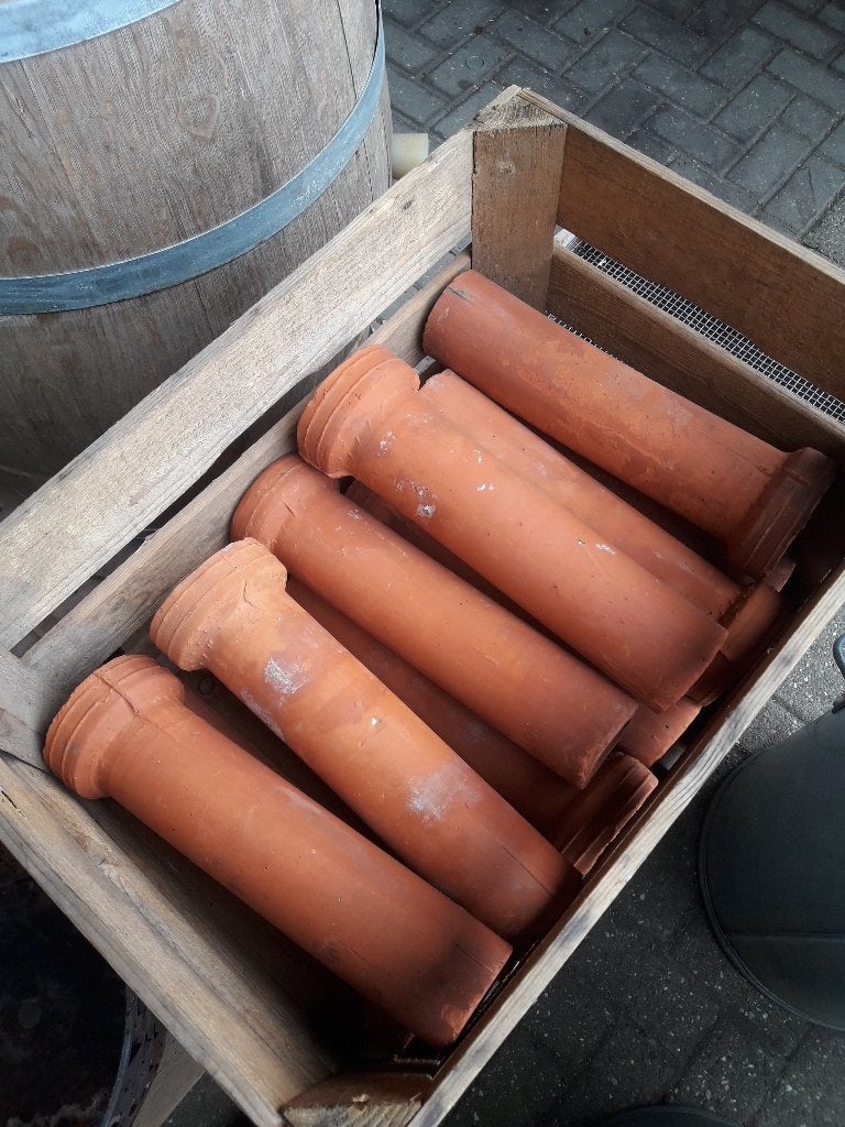 Brocante gresbuizen, terra cotta drainagebuizen terracotta, Ophalen of Verzenden