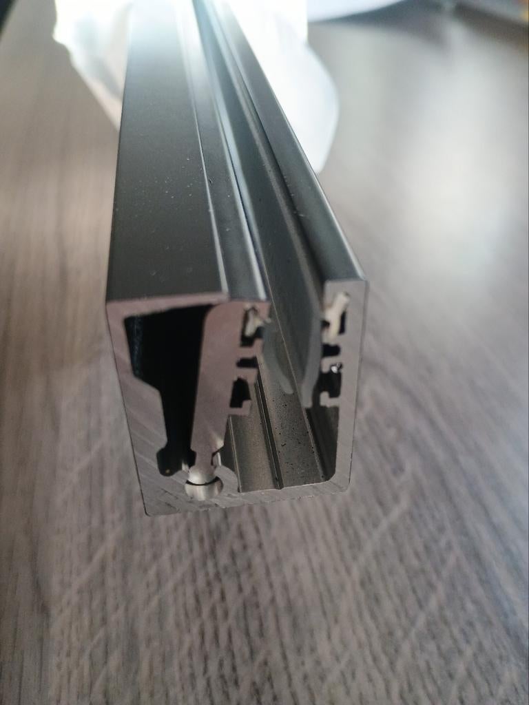aluminium douchewandprofiel / klemprofiel zwart 212cm, Ophalen, Nieuw, Glas, Douche