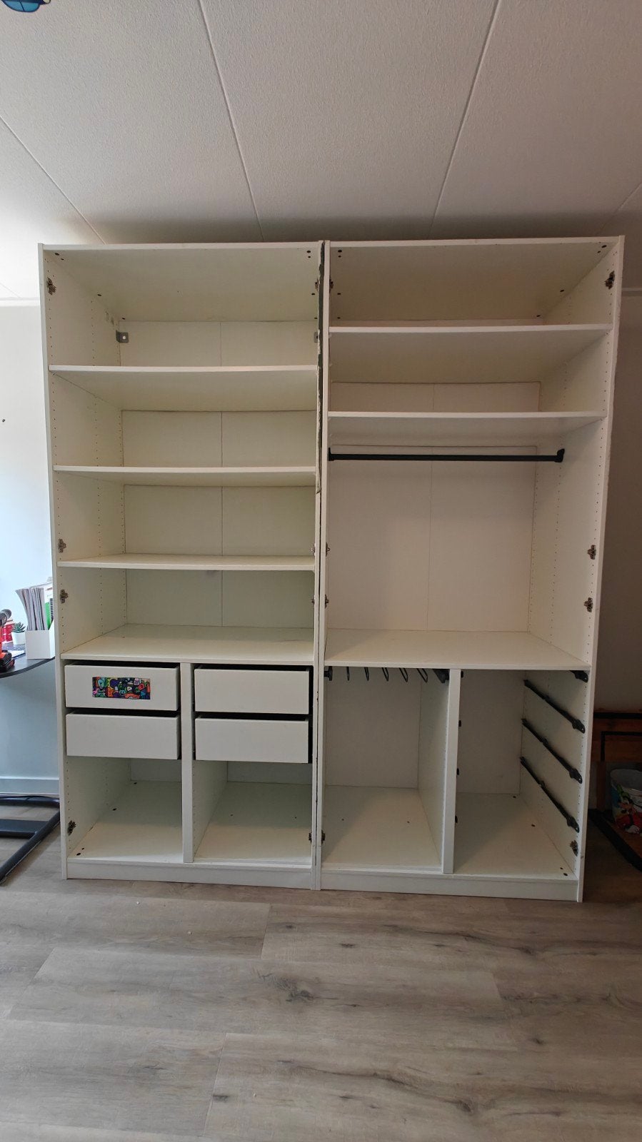 Gratis 4 Ikea Pax kasten met schade, incl. deuren en lades, Ophalen