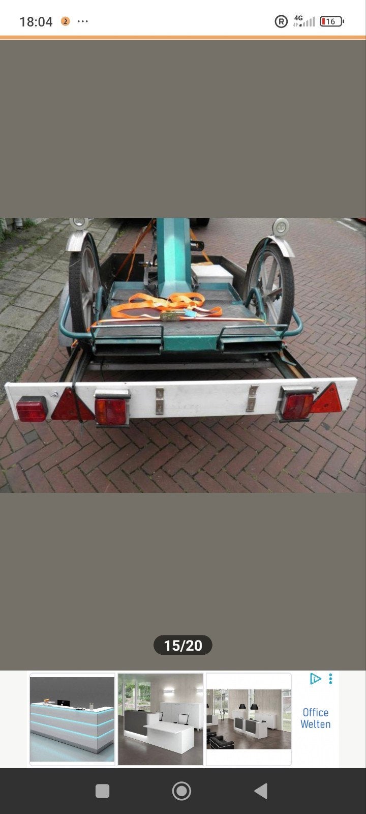 Aanhangwagens te koop voor fietsen, rolstoelen, motorfietsen, Ophalen of Verzenden