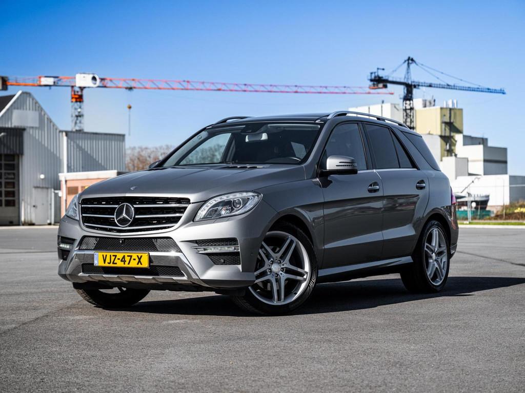 Mercedes M-klasse ML 350 BlueTec AMG Grijs Kenteken Panorama, Automaat, 15 km/l, Gebruikt, 258 pk