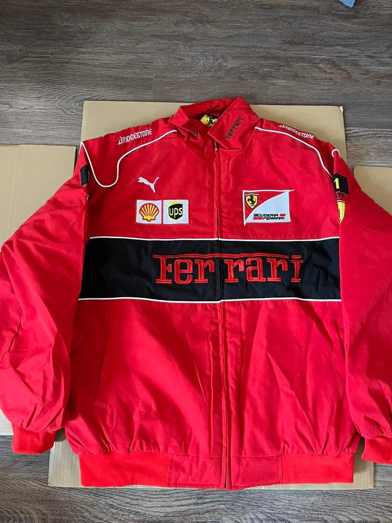 Ferrari Racing jas (maat XXL) – red vintage stijl, Overige typen, Overige maten, Ophalen of Verzenden, Zo goed als nieuw