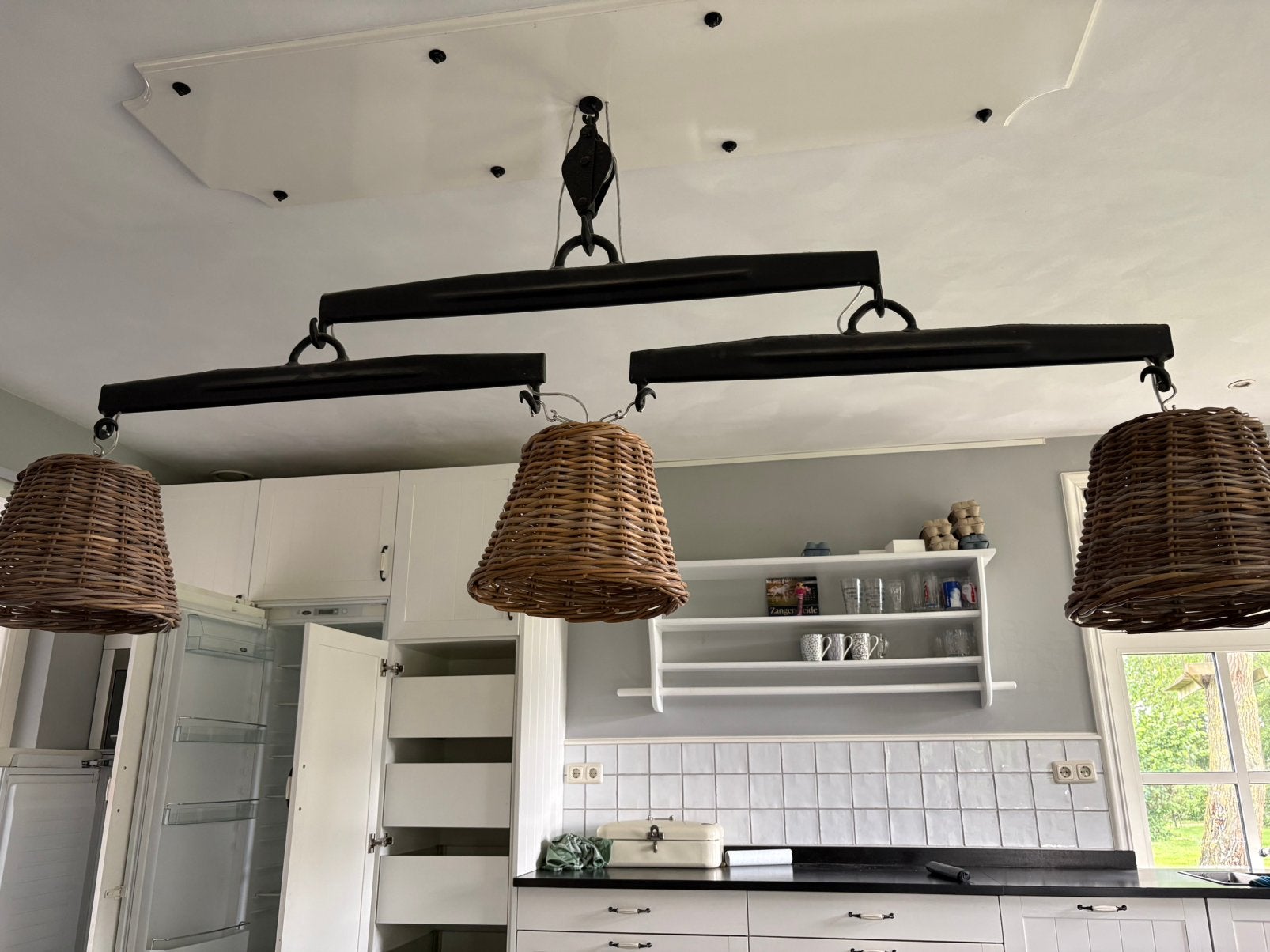 Zeer aparte lamp, Ophalen of Verzenden, Zo goed als nieuw, Metaal