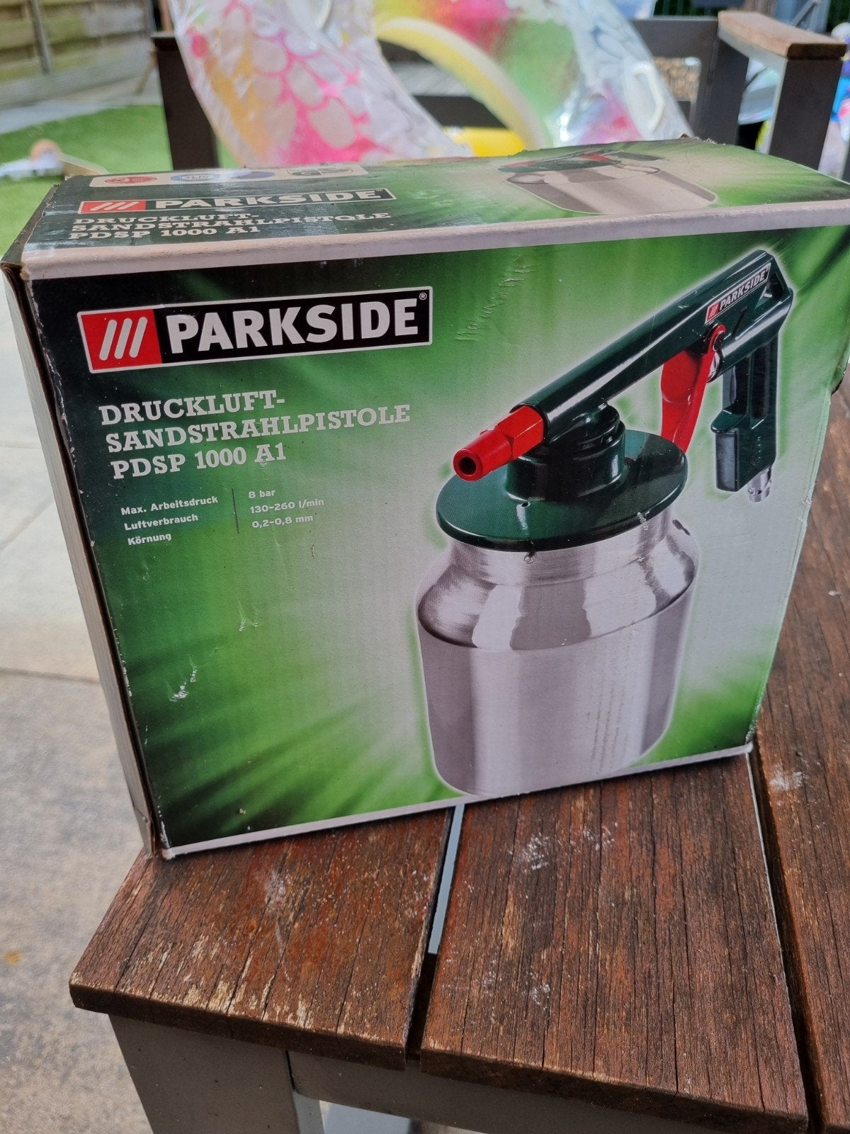 Parkside PDSP 1000 A1 zandstraalpistool, Doe-het-zelf en Verbouw, Reinigingsmachines, Ophalen of Verzenden, Nieuw, Overige typen