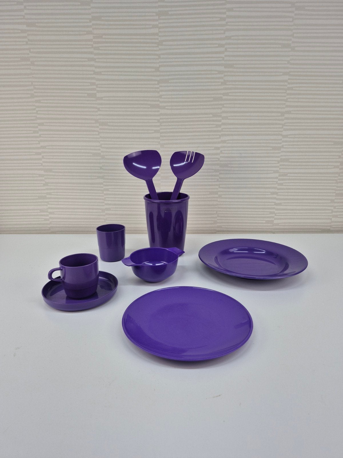Per stuk vanaf €2,- Vintage Mepal campingservies paars., Ophalen of Verzenden, ., ., .
