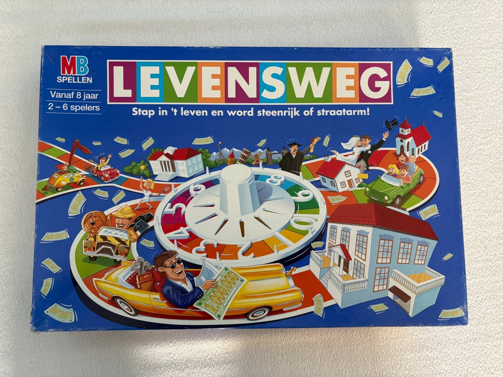 Bordspel Levensweg, Ophalen, Gebruikt
