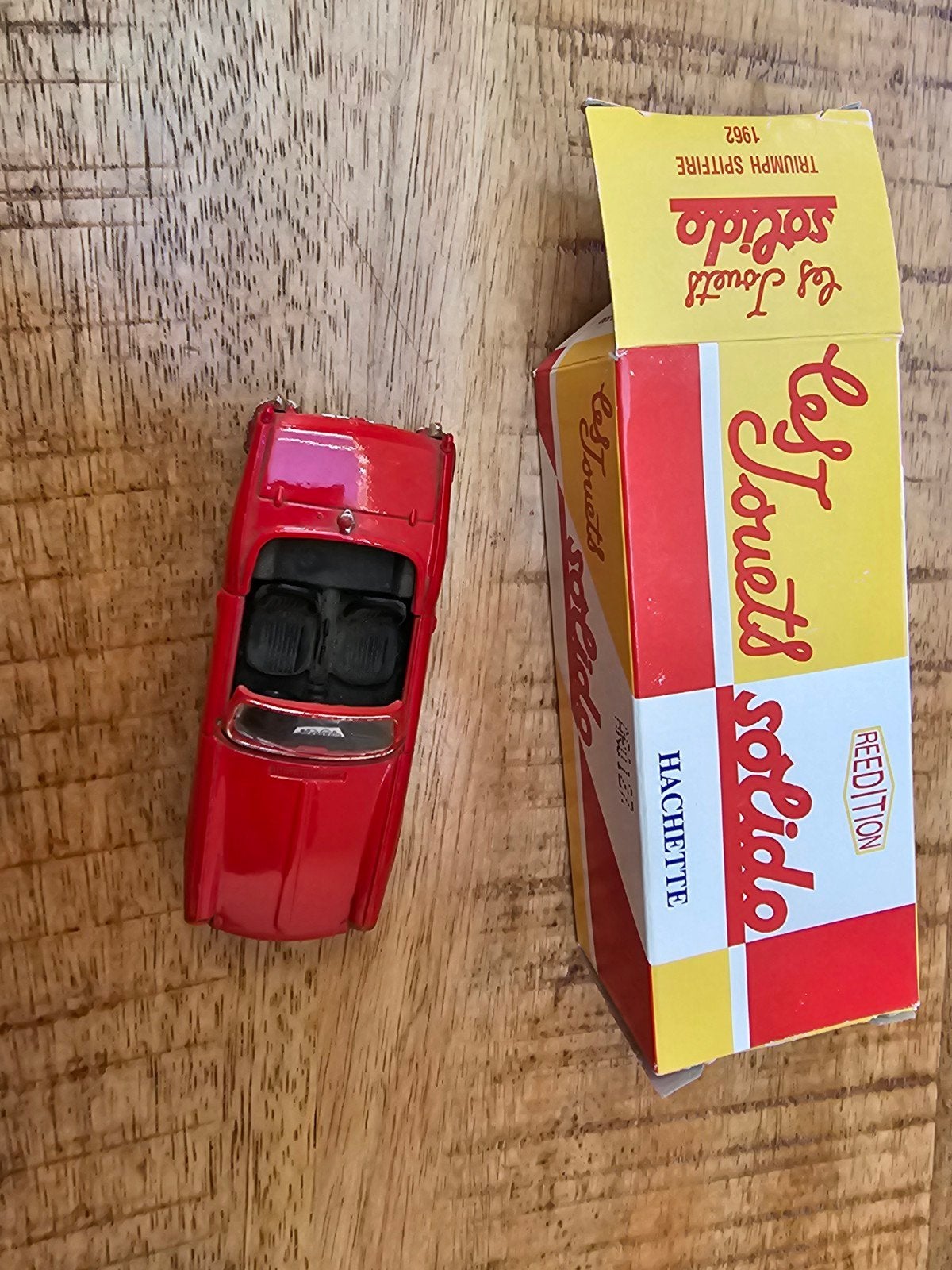 Solido Hachette Triumph Spitfire 1962 schaalmodel, Overige merken, 1:50 of kleiner, Auto, Ophalen of Verzenden