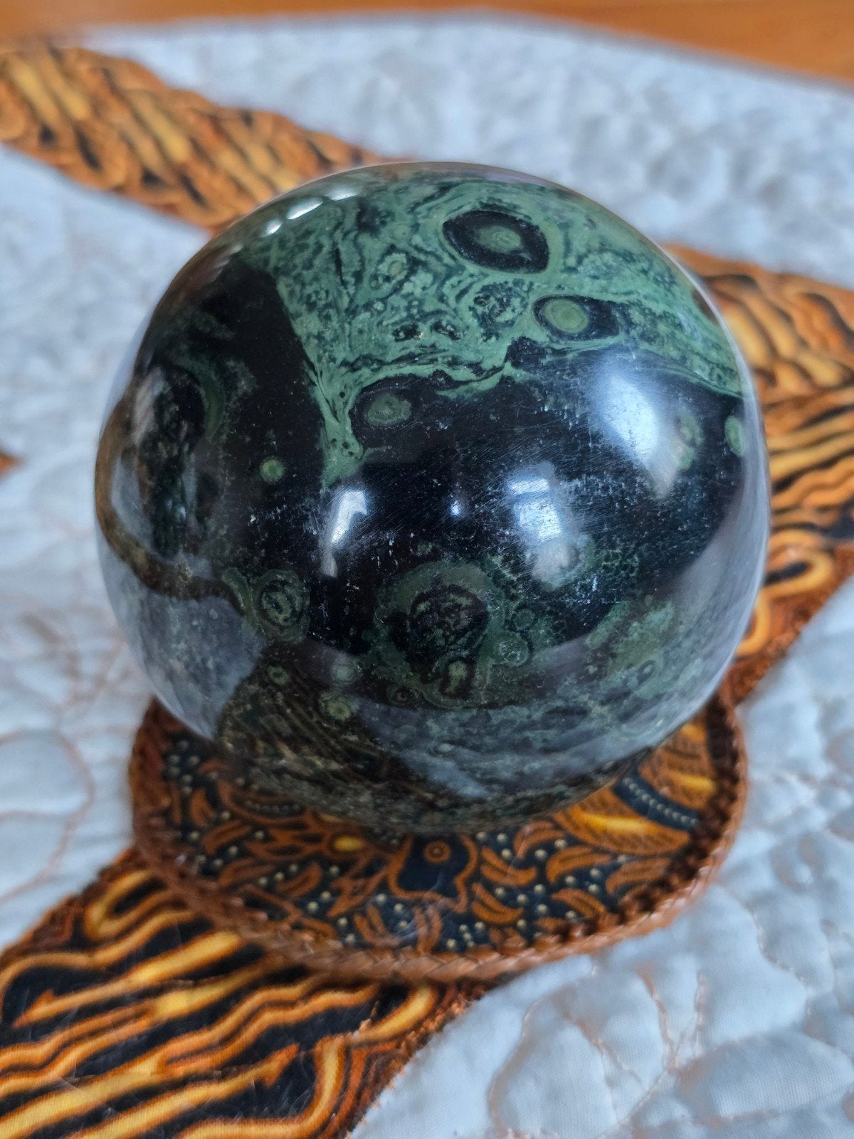 Mooie Kambaba Jaspis bol 8cm 765gr, Ophalen, Mineraal