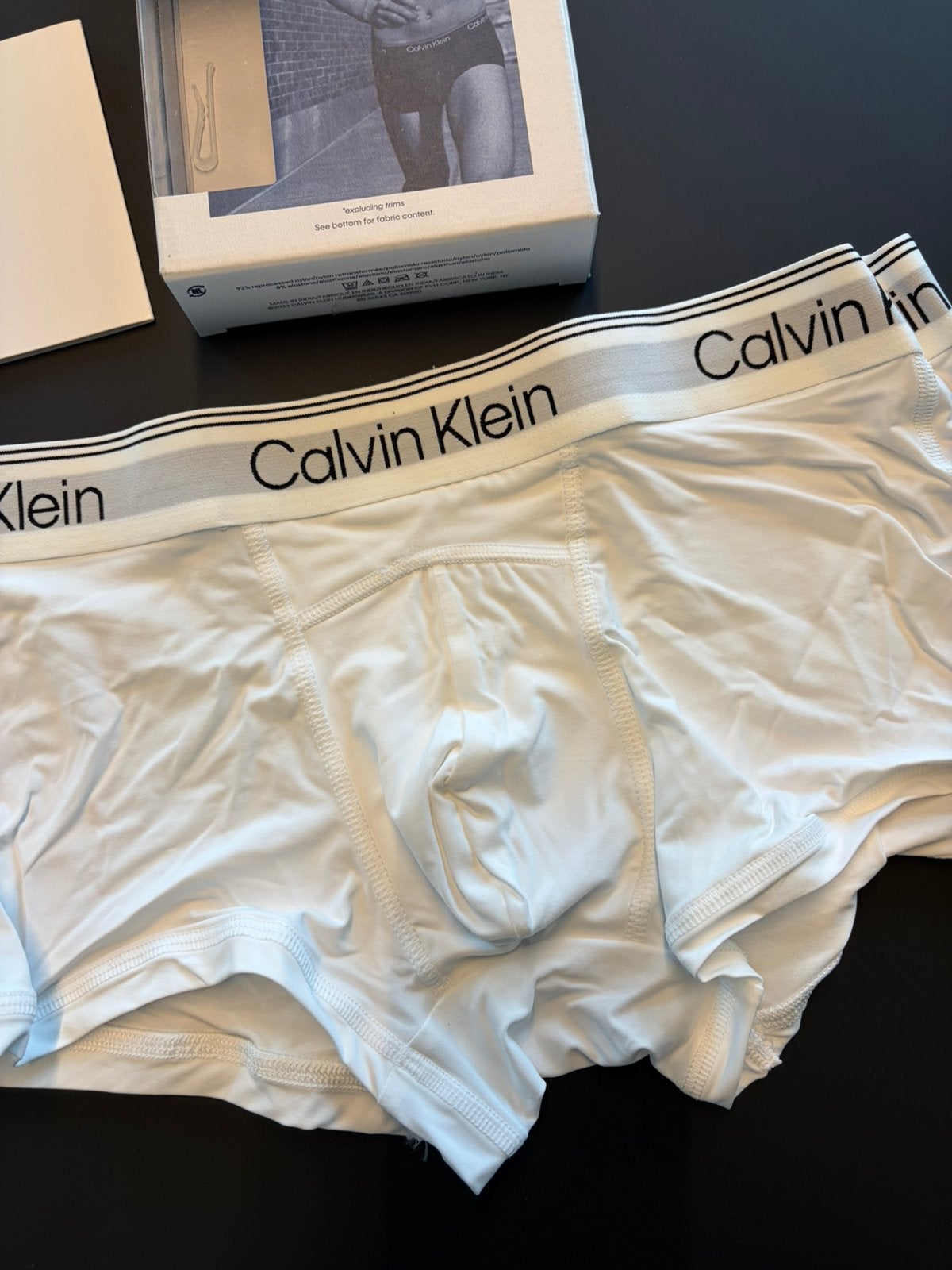 Calvin Klein Athletic Nylon Boxershort, Kleding | Heren, Verzenden, Wit, Boxer