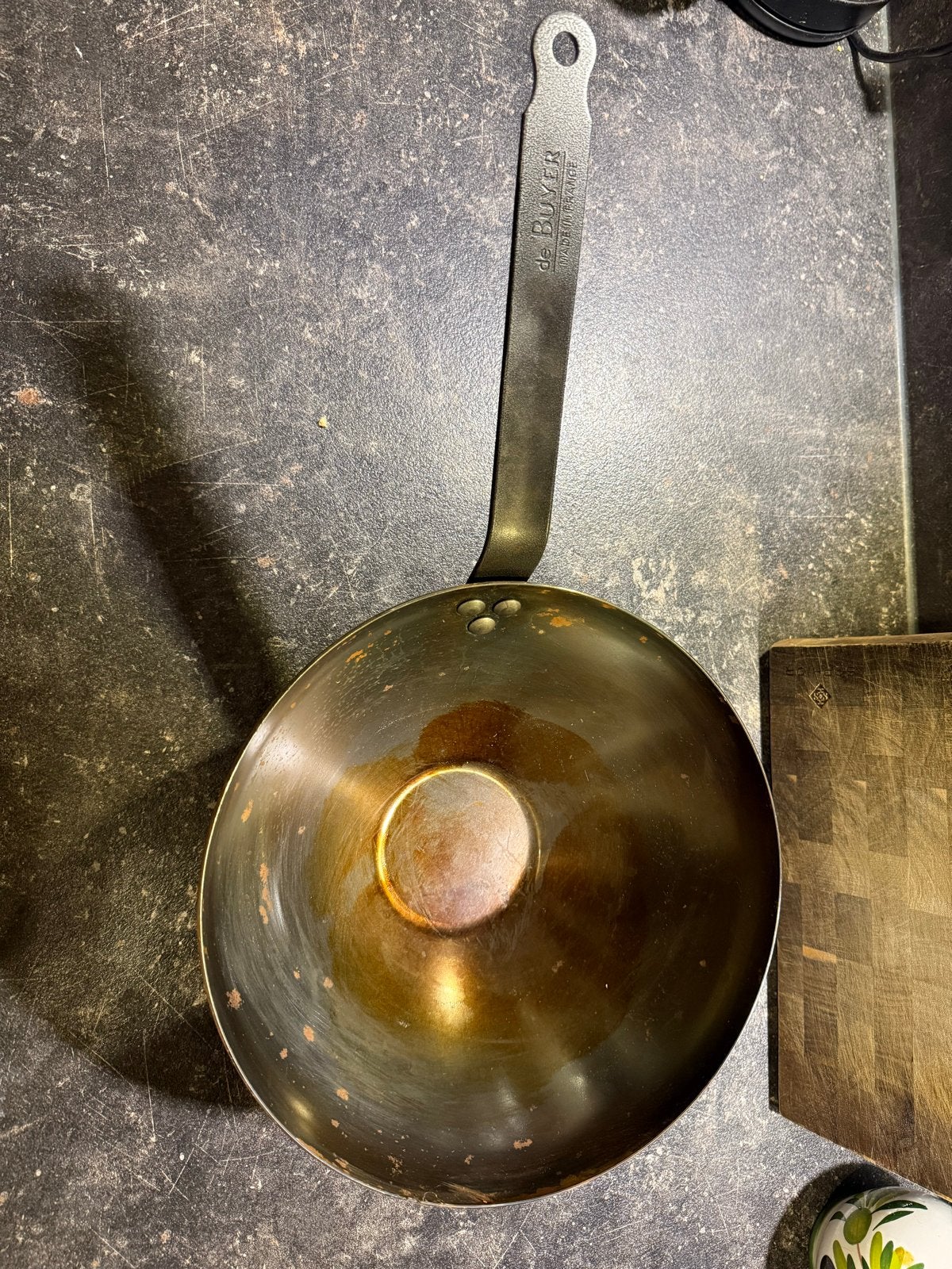 De Buyer Koekenpan - Gietijzer - ongebruikte wokpan, Ophalen, Koekenpan, Gebruikt, Antiaanbaklaag