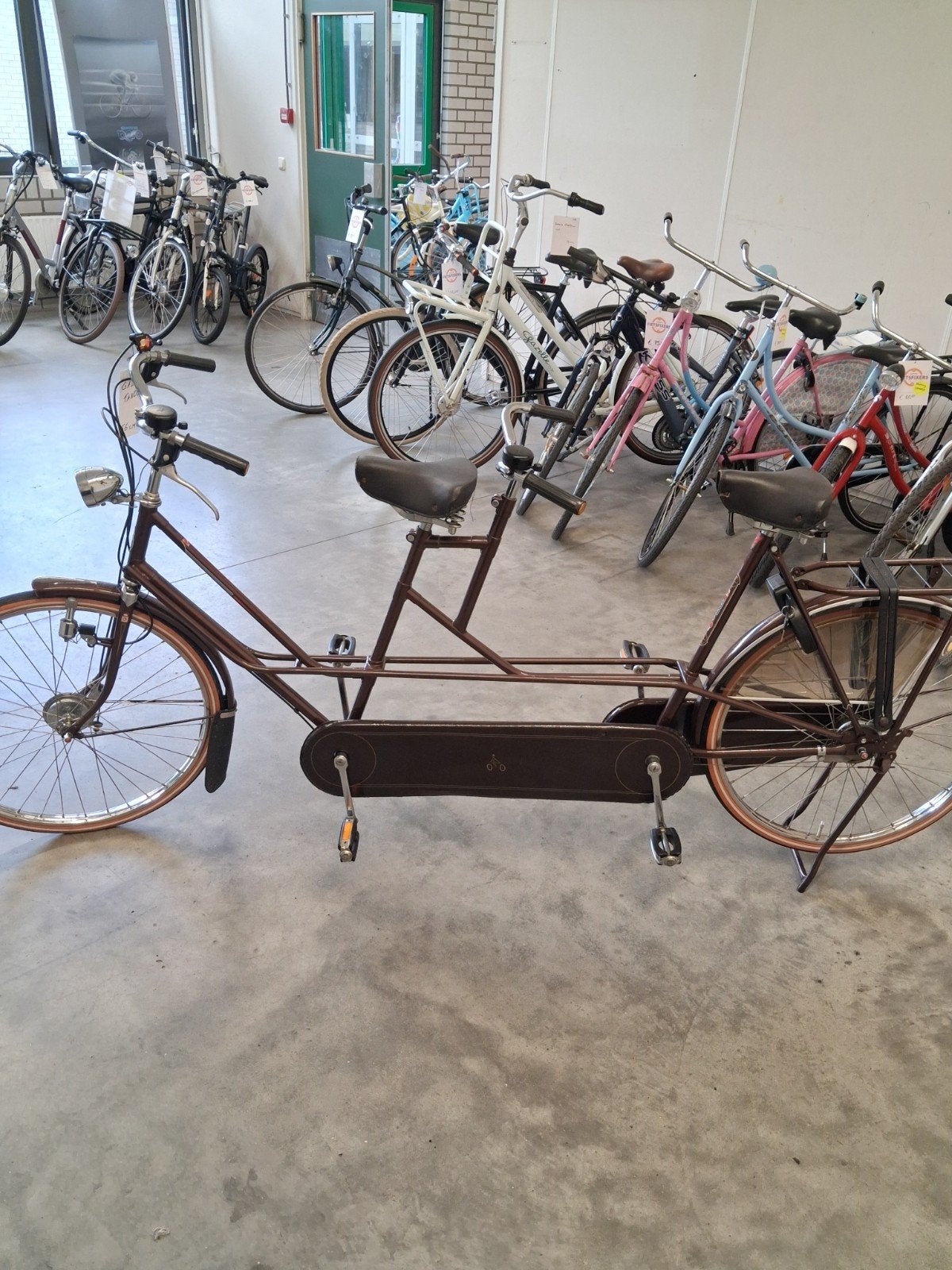 Gazelle Tandem - Bruin, 3 versnellingen, gerefurbished, Fietsen en Brommers, Ophalen, Minder dan 10 versnellingen, Gebruikt, 55 cm of meer