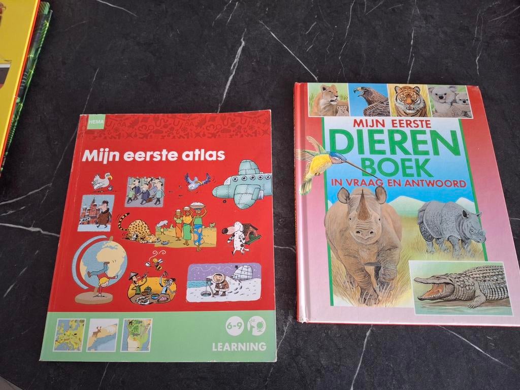 Mijn eerste atlas & Mijn eerste dierenboek, Boeken, Natuur, Gelezen, Natuur algemeen, Ophalen of Verzenden
