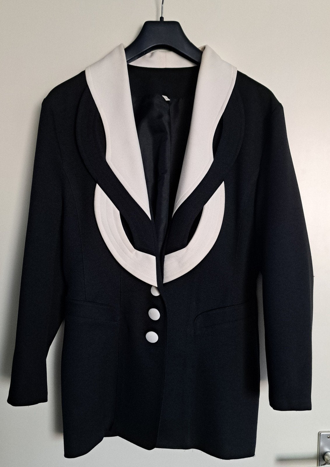 Dames colbert / jasje, mt. M/L, Maat 38/40 (M), Zwart, Ophalen of Verzenden, Zo goed als nieuw