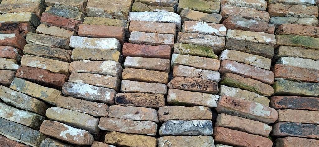 Handvorm IJsselsteentjes Geel/Appelbloesem - ruim 450 stuks, Ophalen, Bakstenen