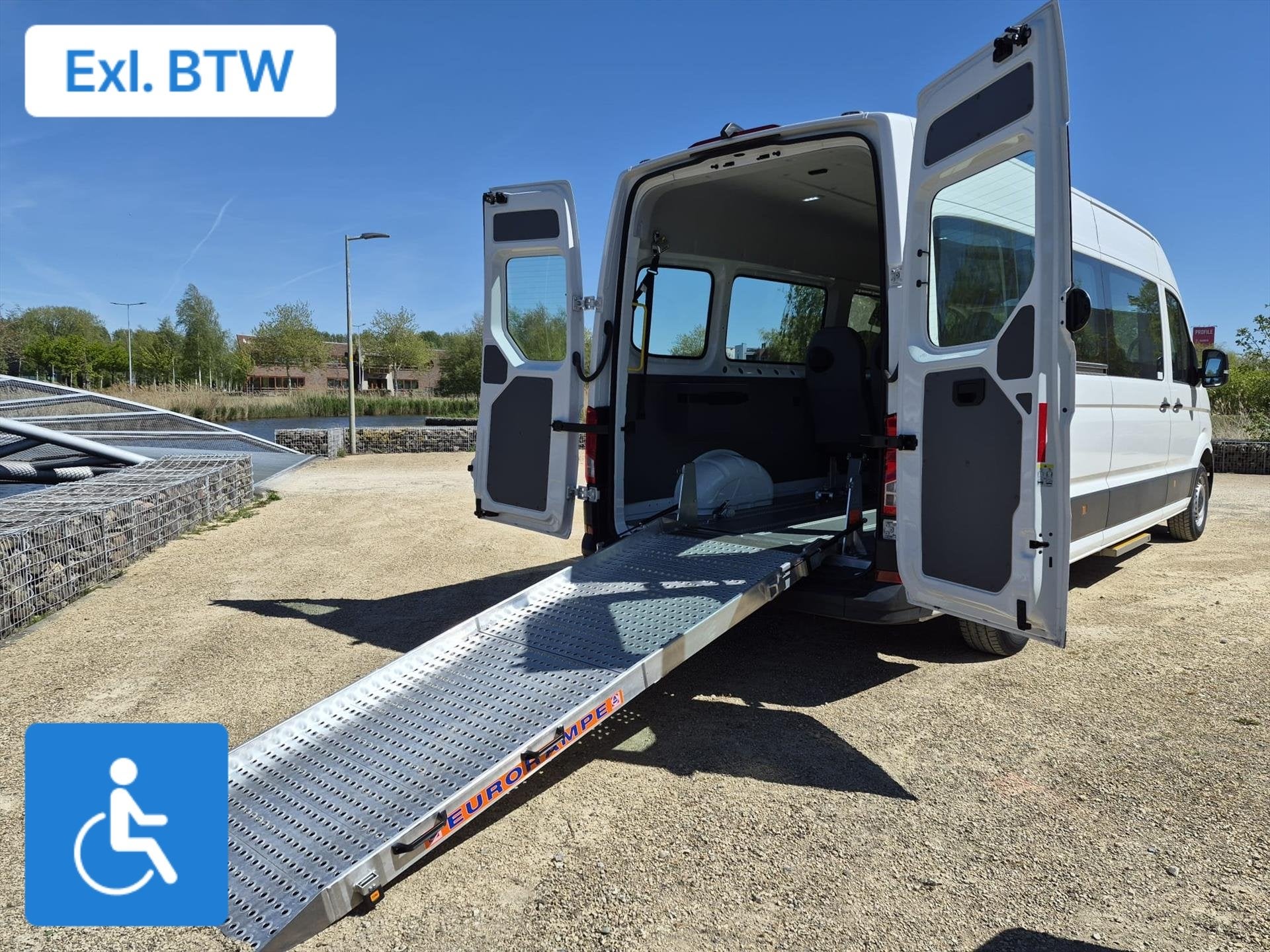 Volkswagen Crafter L4H3 Rolstoelbus Groepsvervoer 8+2, Stof, Gebruikt, 8 stoelen, 4 cilinders